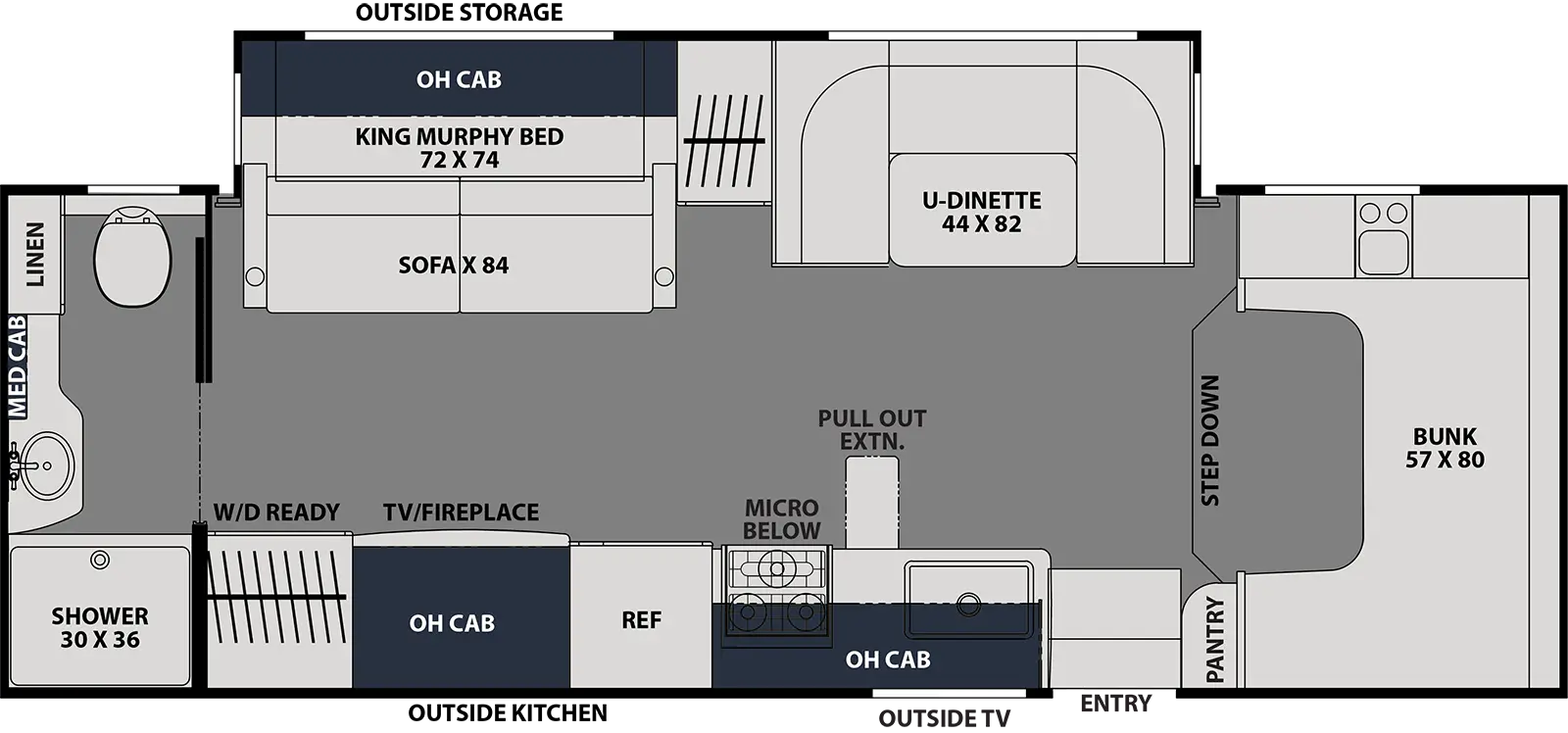 Leprechaun 260MB - Ford F450 Floorplan